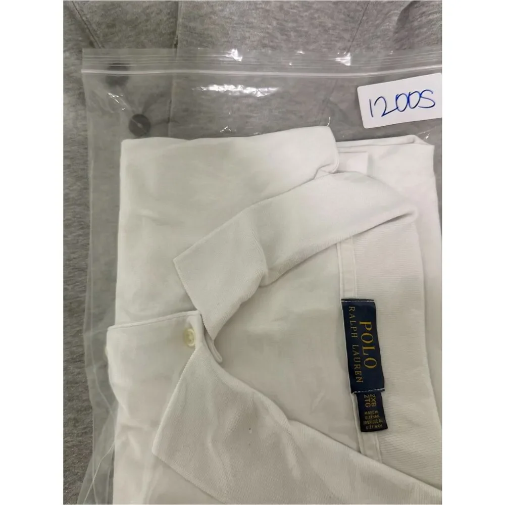 Ralph Lauren Shirt Men's Size 2XB White Short-Sleeve Polo Golf